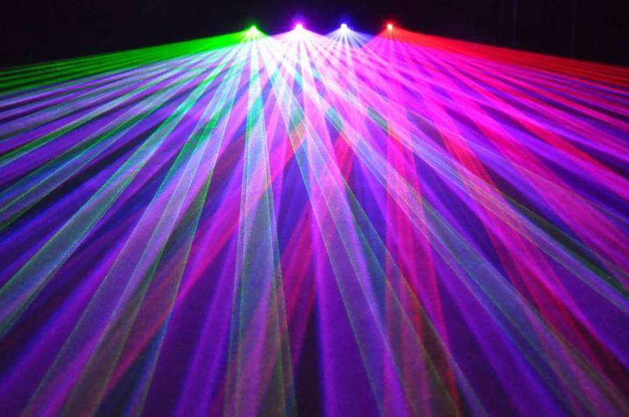 LAYU laser Green Red Blue Purple or yellow Lase Beam Light 380mW Professional laser light projector