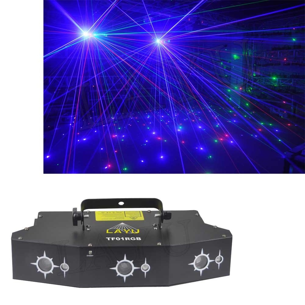 TF01RGB  Professional  optical grating dj lazer disco stage laser light