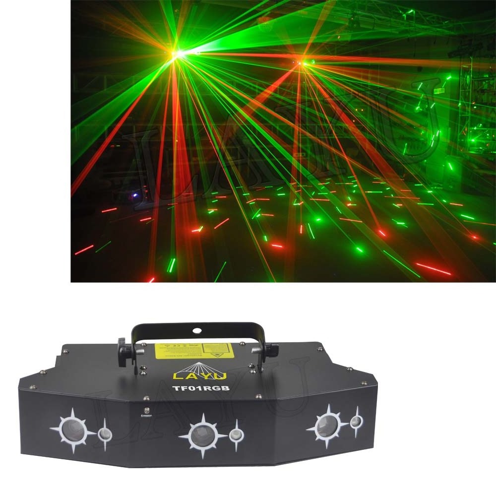 TF01RGB  Professional  optical grating dj lazer disco stage laser light