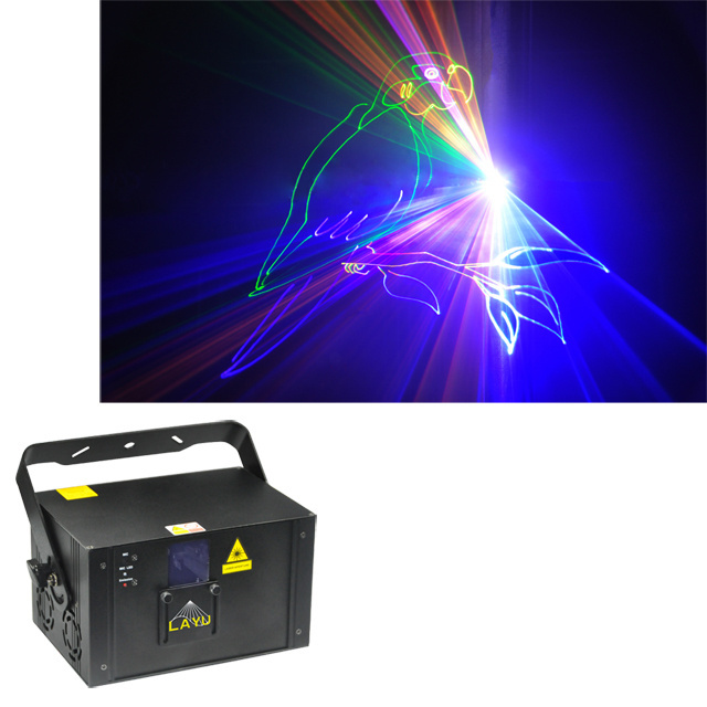 LAYU AD10RGB Stage Light Professional small housing 2W 1w rgb animation laser light For Party DJ Light KTV room