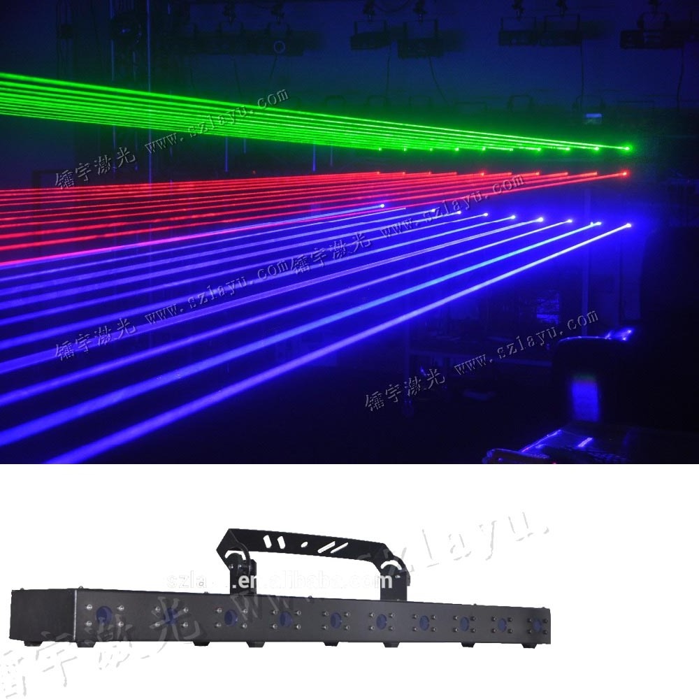 2023 hot sale laser red green blue RGB dj disco beam 10 beam head laser bar  laser light