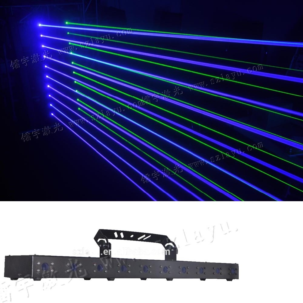 2023 hot sale laser red green blue RGB dj disco beam 10 beam head laser bar  laser light