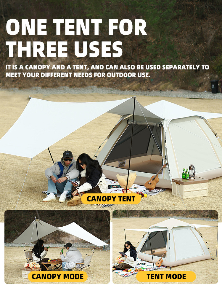 Fast Shipping Portable 3 Second Quick Open Automatic Camping Tent Outdoor Tents Canopy Tent Outdoor With Three Uses