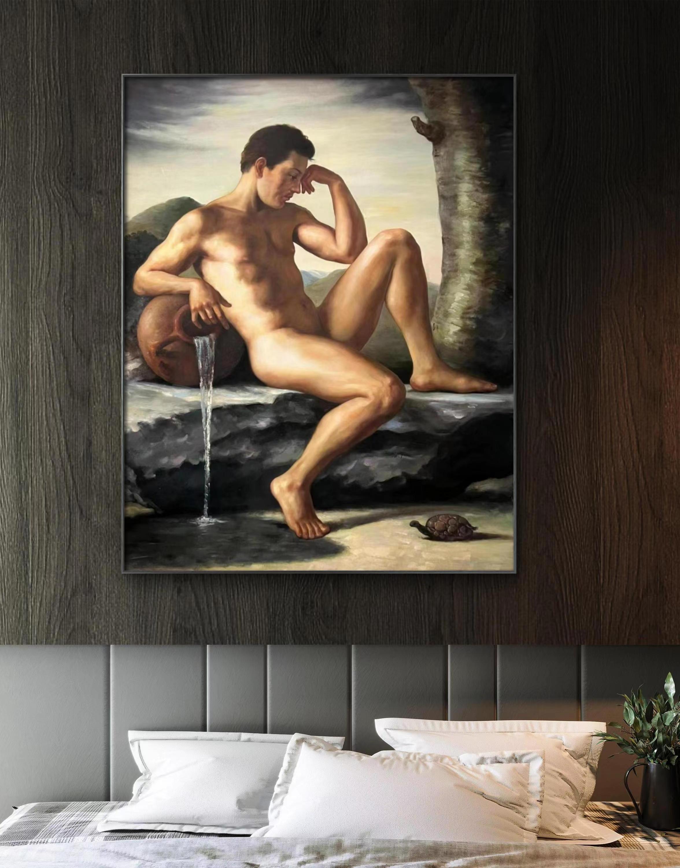 Customized pure handmade painting hanging room bedroom hotel wall art painting human body art nude paintings