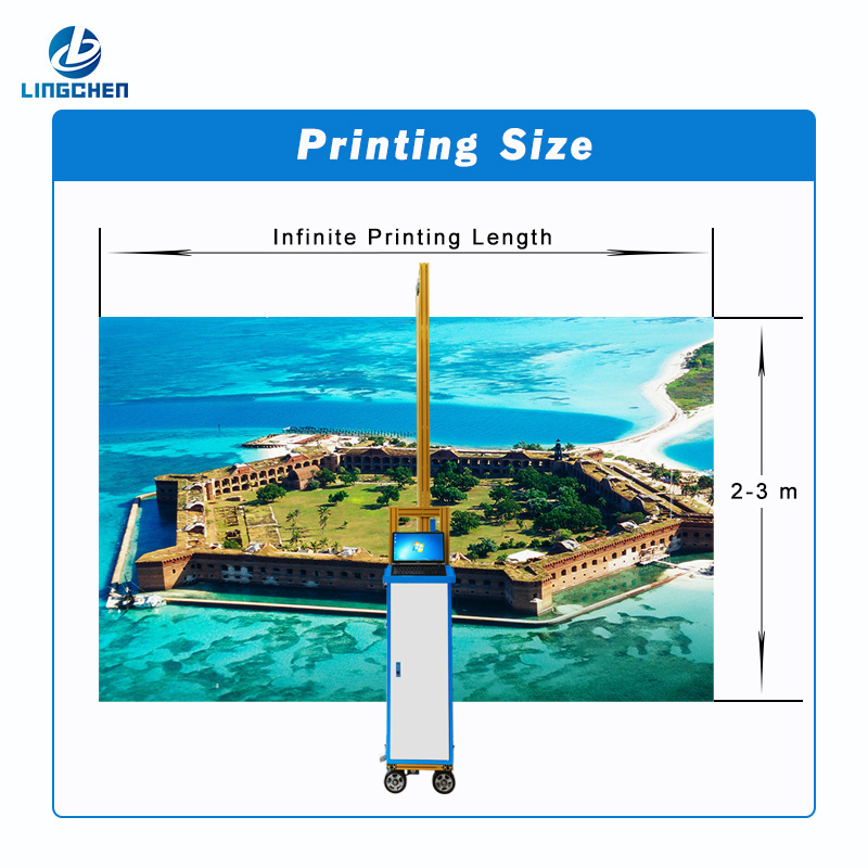 LC-A2 Wheel Vertical Flat Printing automatic intelligence Wall painting machine digital printer painting machine