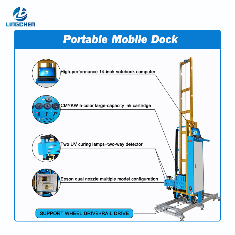 LC-A2 Wheel Vertical Flat Printing automatic intelligence Wall painting machine digital printer painting machine