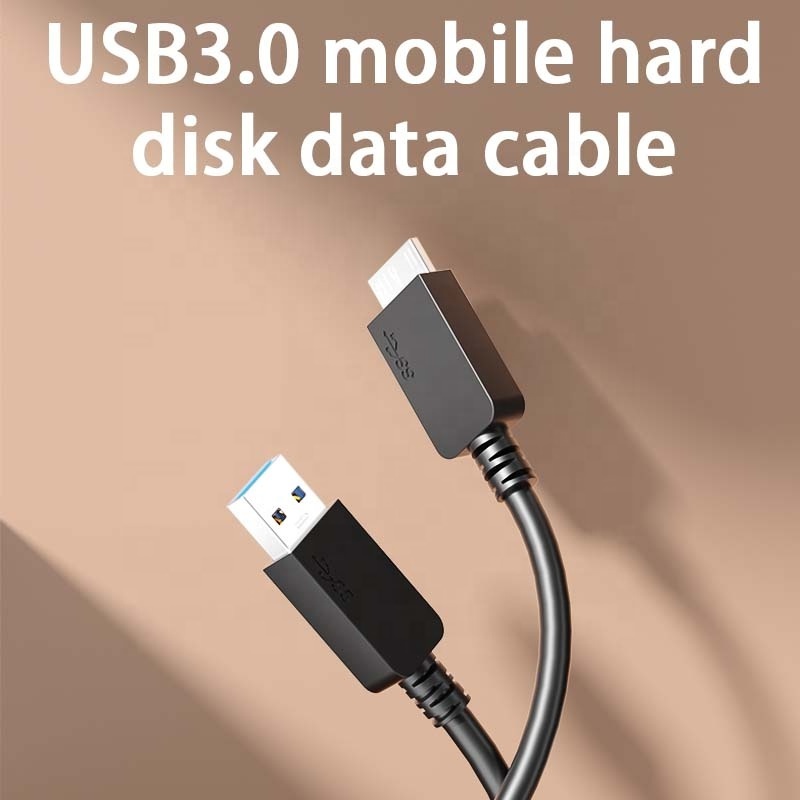 To Micro B 3.0 Cable USB3.0 Sync Transfer Cord Data Cables for External Hard Drive Disk HDD Custom Fast Speed USB Type a Male