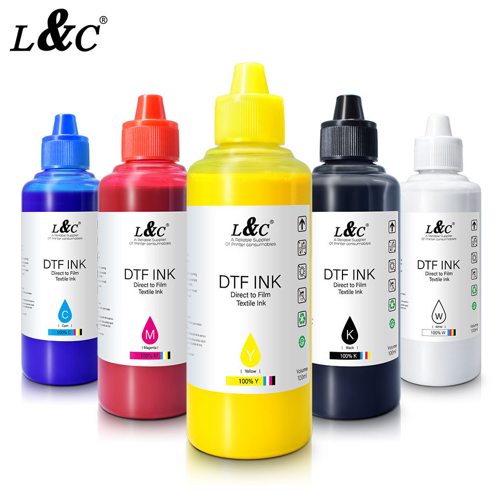 Good quality refill ink 100ml white  pigment dtf ink dtf for white ink circulation epson p600 r1390 i3200