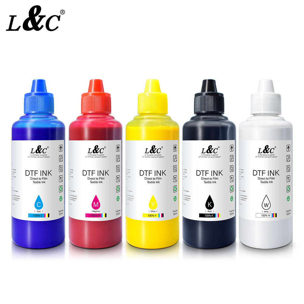 Good quality refill ink 100ml white  pigment dtf ink dtf for white ink circulation epson p600 r1390 i3200