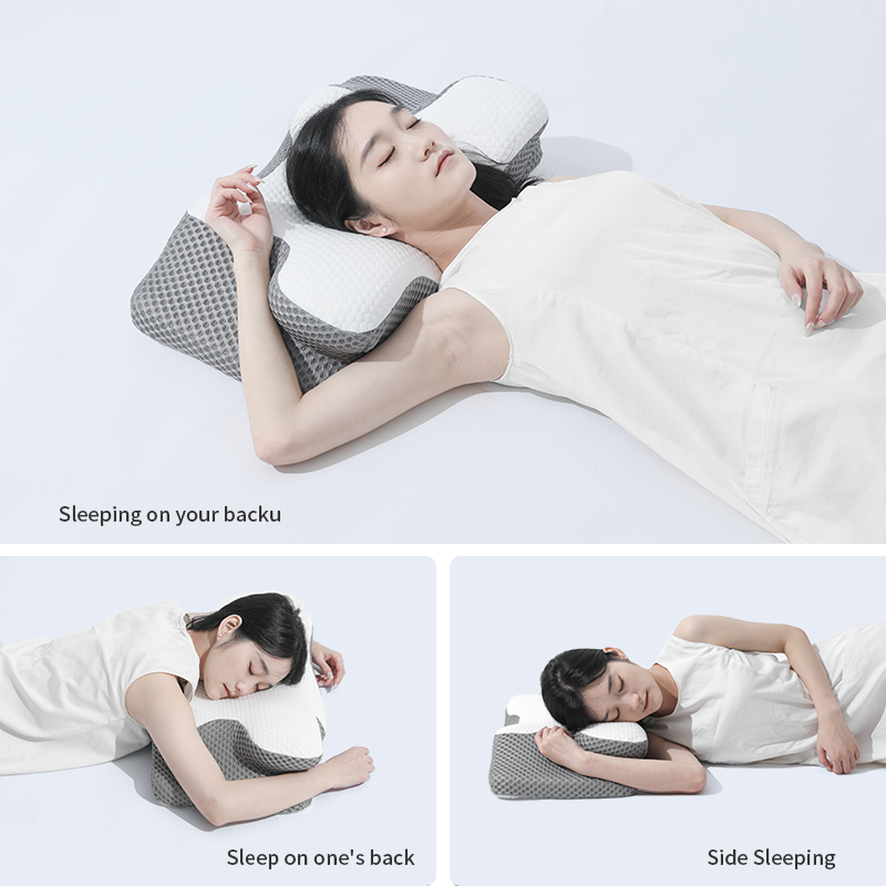 Pulatree Ergonomic Cervical Pillow For Sleeping Orthopedic Support Pillows Odorless Contour Neck Pain Memory Foam Pillow