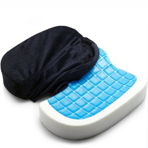 Hot Sale Hemorrhoid Pillow Blood circulation Silicone Cooling Coccyx Orthopedic Memory Foam Car Gel Seat Cushion