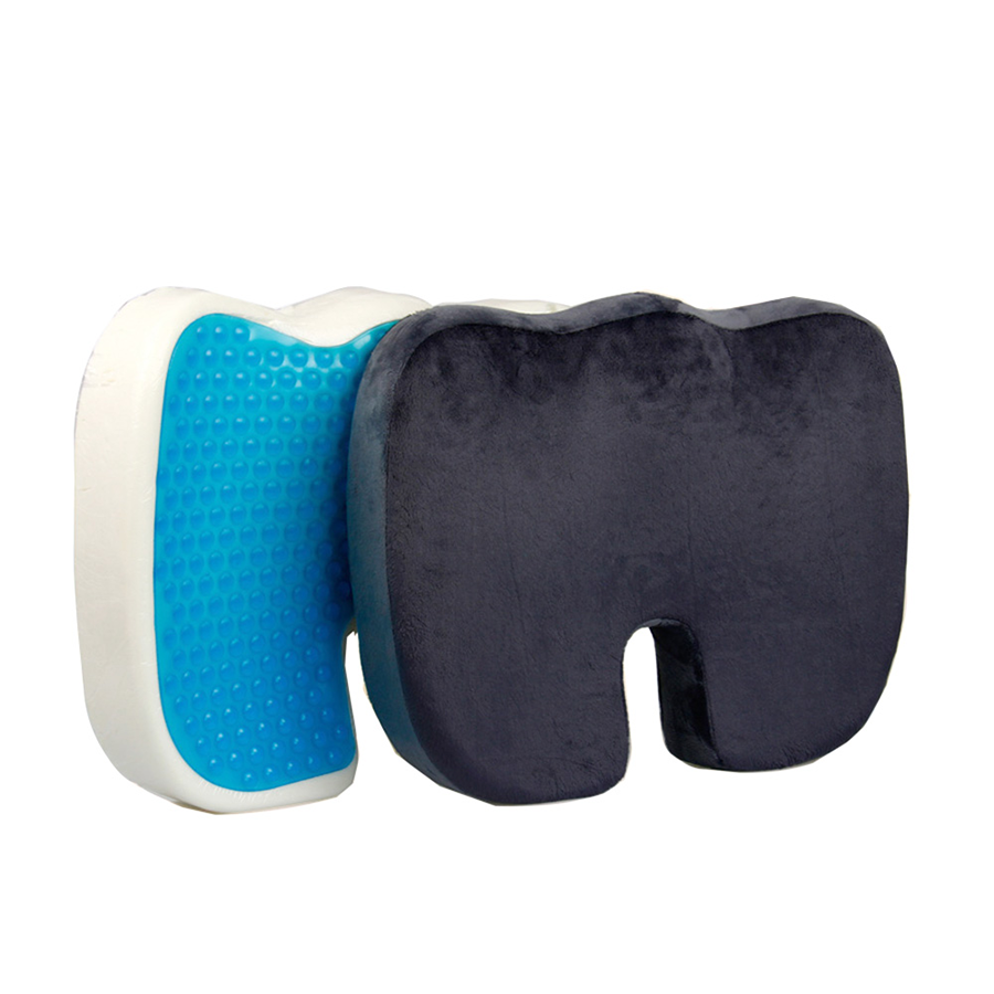 Hot Sale Hemorrhoid Pillow Blood circulation Silicone Cooling Coccyx Orthopedic Memory Foam Car Gel Seat Cushion