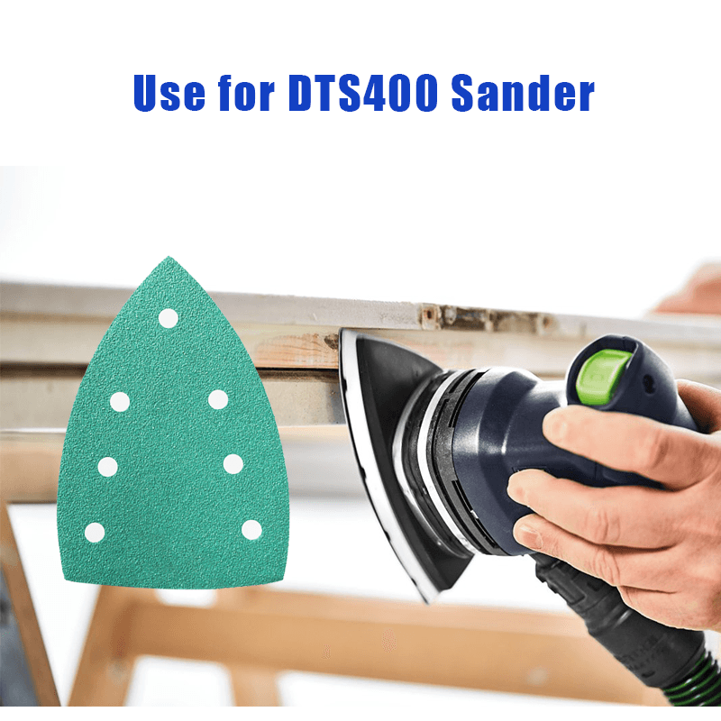 100*150MM sandpaper for abrasive tool festool dts 400 sander Grit p40-p2000   7holes hoop and loop  sanding paper