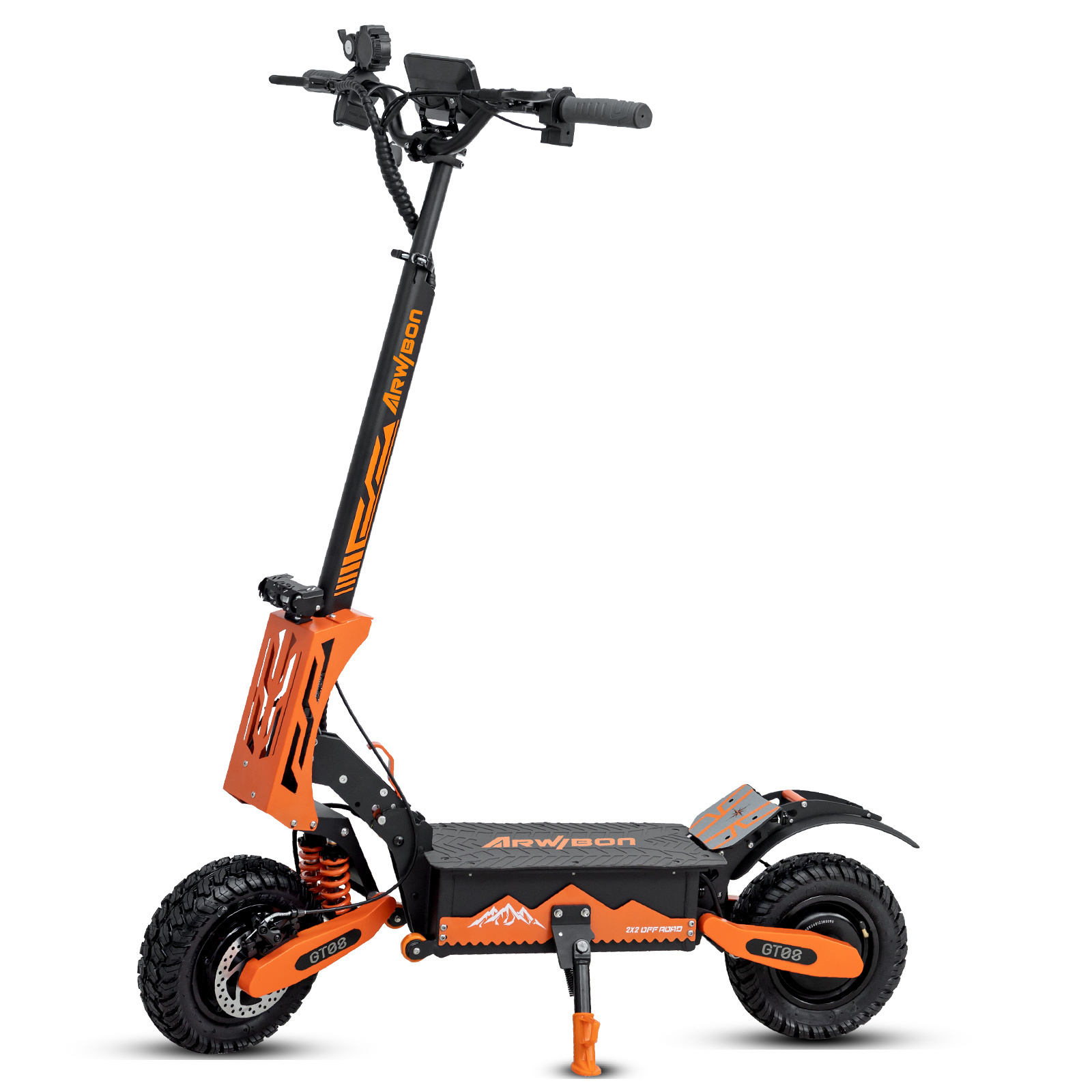 Arwibon GT08 US warehouse 5600w cross country electric scooter 2 wheels 11 inch off road tire adult  escooter manufacturer