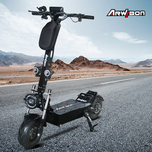 Arwibon Q13 PRO EU US UK Warehouse Adult eScooter High Speed 100km/h 13 Inch 8000w Dual Motor 60v 50ah Folding Electric Scooter