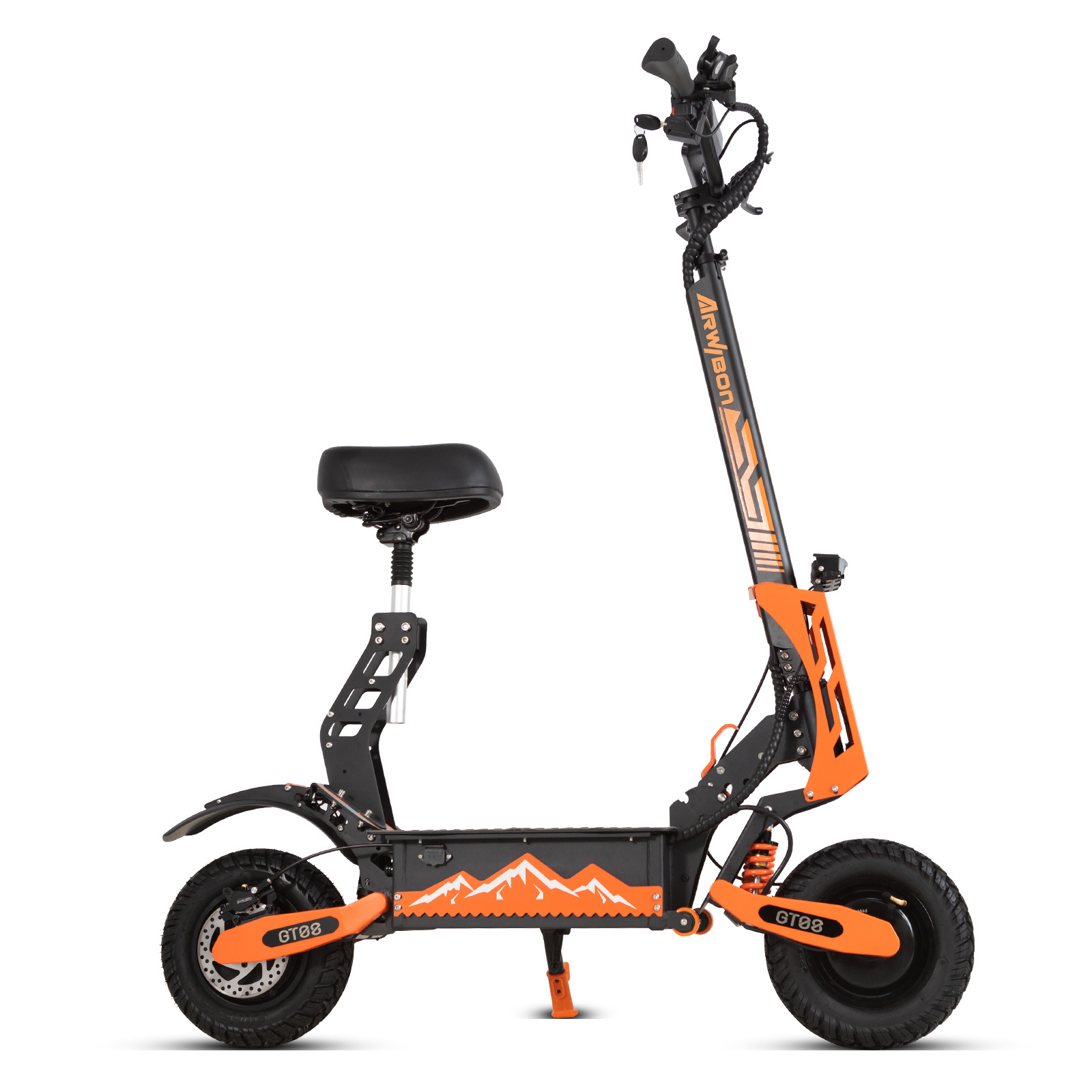 Arwibon GT08 US warehouse 5600w cross country electric scooter 2 wheels 11 inch off road tire adult  escooter manufacturer