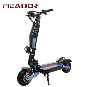 5600w E Scooter with Dual engines 60V Electric scooter fat tire led pedal best Top Speed electrico skate board kickscooter