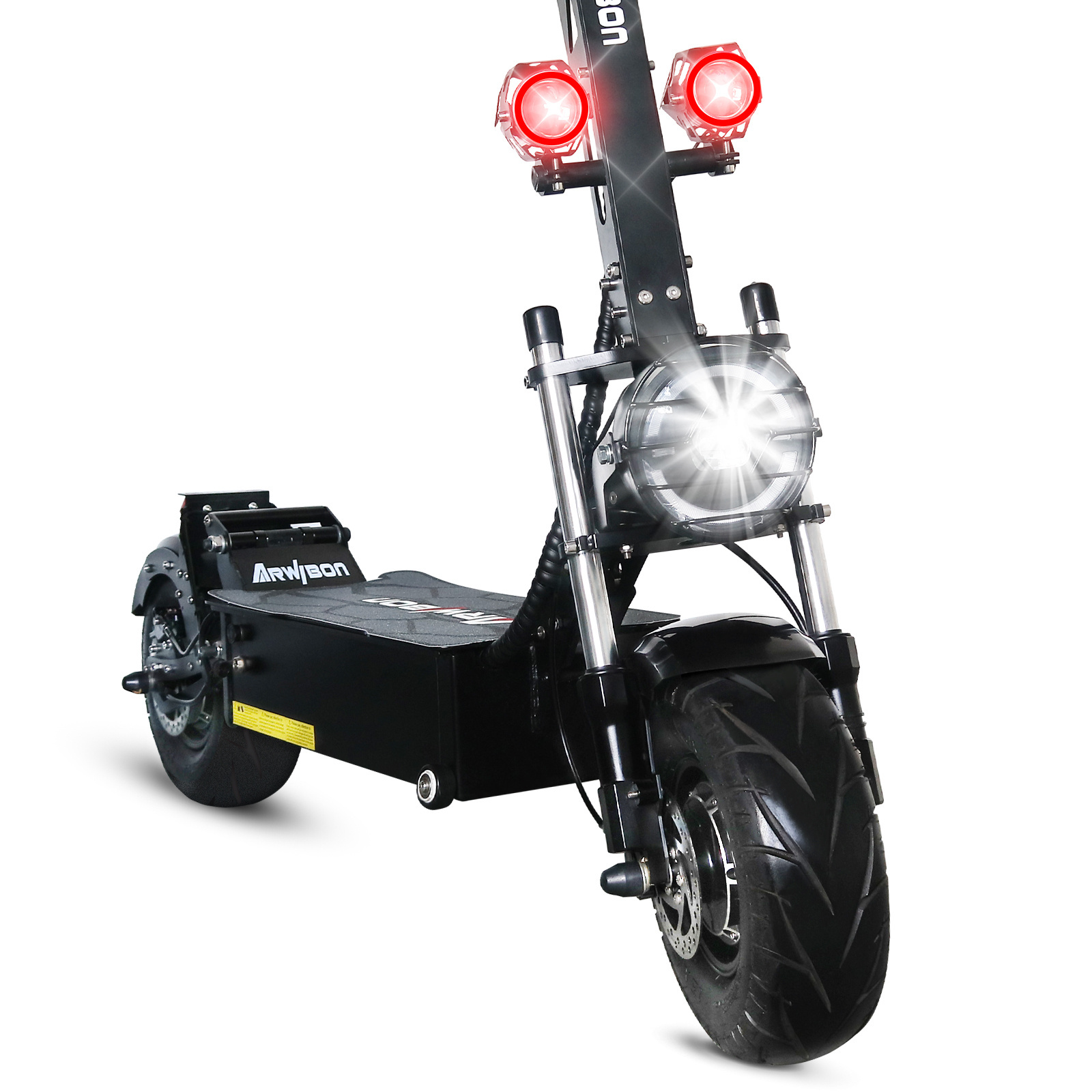 Arwibon Q13 PRO EU US UK Warehouse Adult eScooter High Speed 100km/h 13 Inch 8000w Dual Motor 60v 50ah Folding Electric Scooter