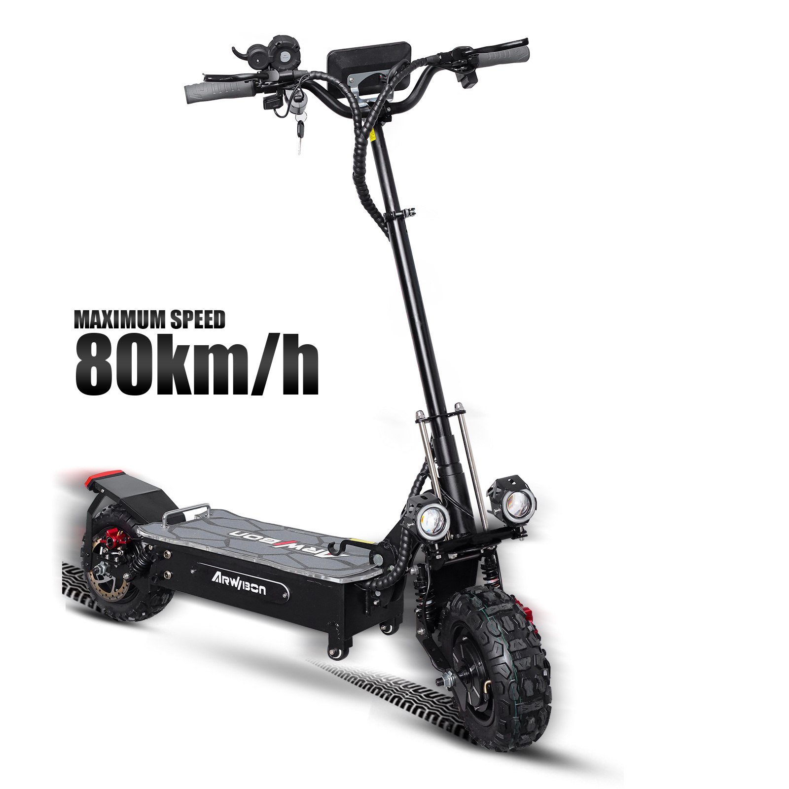 Arwibon Q06 pro USA /EU Warehouse Stock 60v 5600w Electric Scooter Adult Dual Motor 11inch Off Road Tires Fast Speed