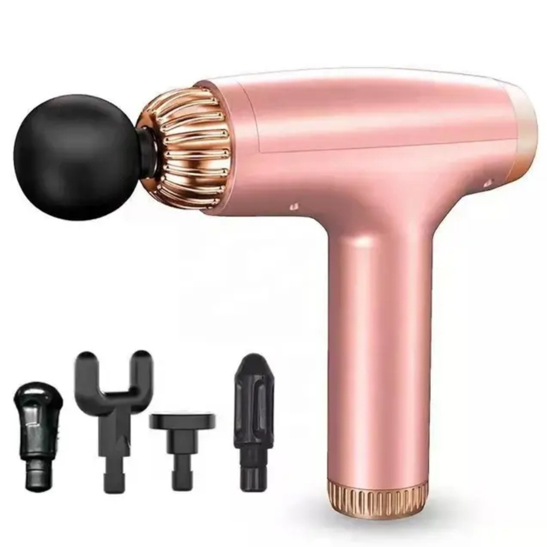 2024 Dropshipping Handheld Professional Electric Massage Gun Vibration Muscle Relaxation Fascial Gun Small Portable Massage Gun