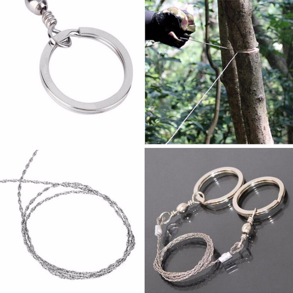 Wire Saw Survival Pocket Chainsaw Gear Cable Cutting String Emergency Camping Chainsaw Rope Kit for Cutting Trees Wood