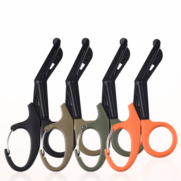 Trauma Shears Medical Scissors with Carabiner Nursing Bandage Scissors Stainless Steel Surgical Scissors for Nurses Doctors