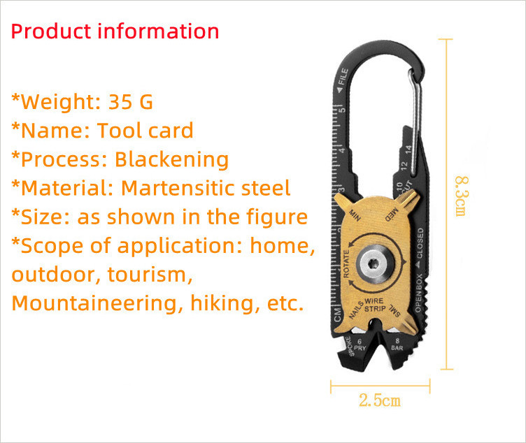 20 in 1 Multitool Creative Wire Cutter Portable Screwdriver for Outdoor Survival Camping Fishing Hiking EDC Gadget