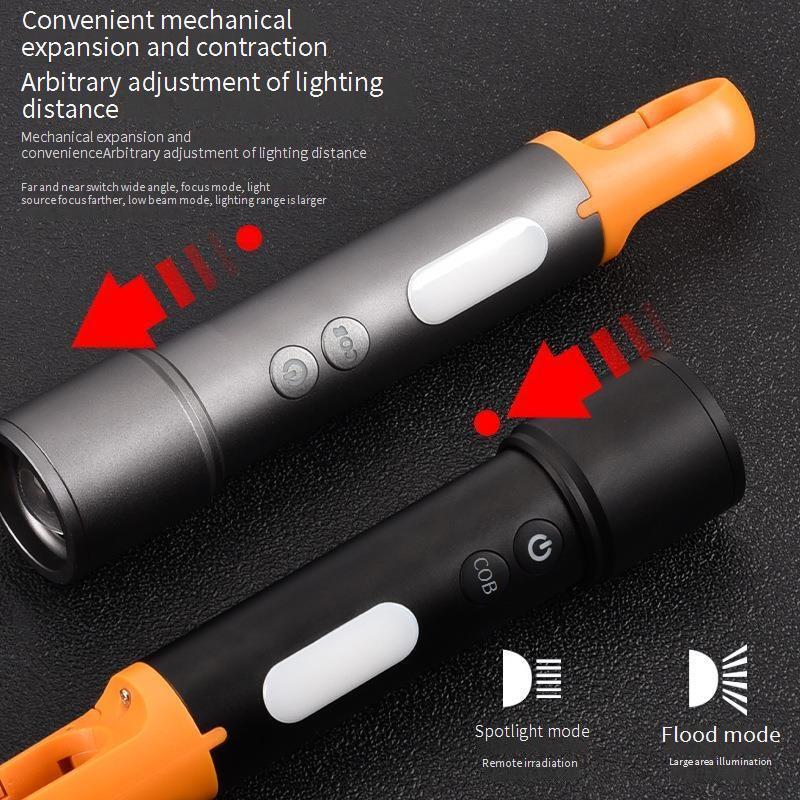 LED Flashlights Rechargeable Battery Powered USB-C Powerful Tactical Flashlight Flasher for Dog Walking Camping Emergency Gifts