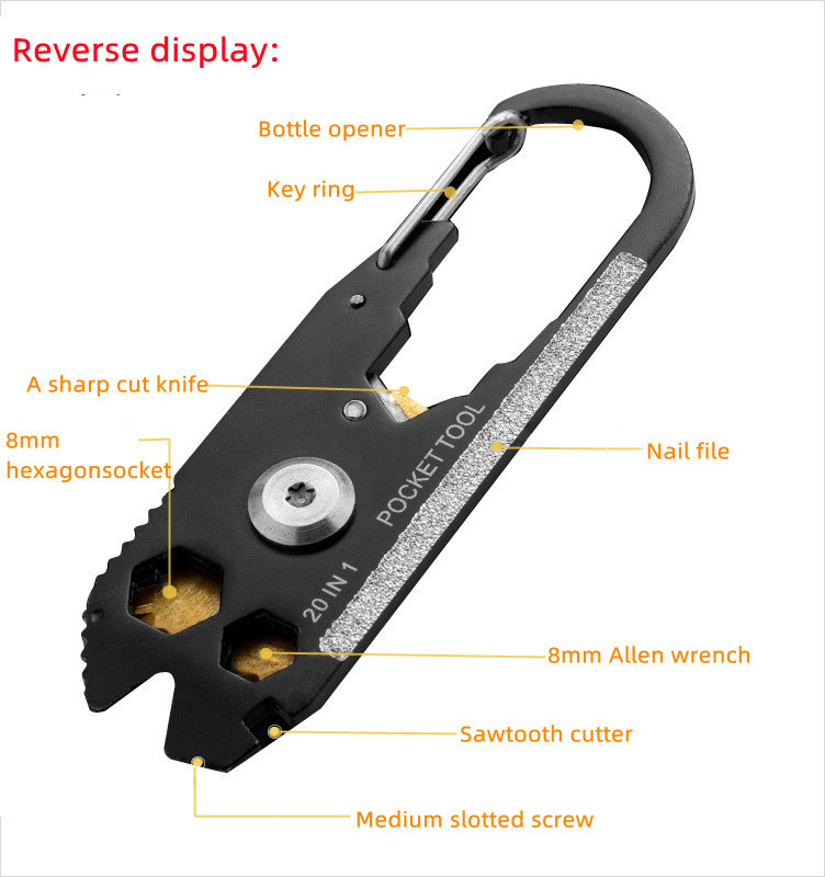 20 in 1 Multitool Creative Wire Cutter Portable Screwdriver for Outdoor Survival Camping Fishing Hiking EDC Gadget