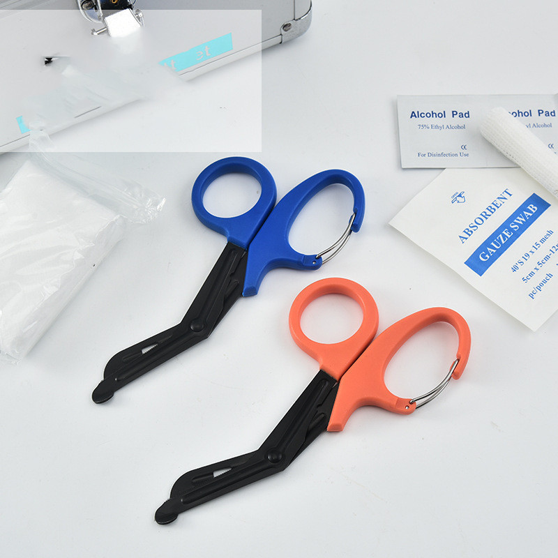 Trauma Shears Medical Scissors with Carabiner Nursing Bandage Scissors Stainless Steel Surgical Scissors for Nurses Doctors