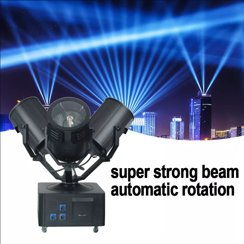 High Power 5000w Rotating Outdoor Waterproof Sky Led Search Beam Tracker Light