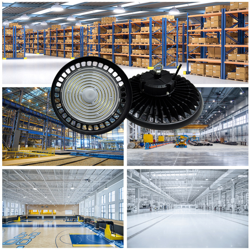 Factory Price High Brightness Waterproof IP65 Warehouse Workshop Lighting UFO Led High Bay Light 100w 150w 200w