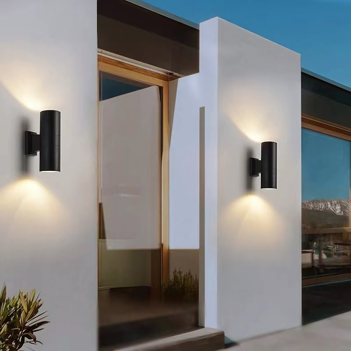 Customized Outdoor Wall Lamp Modern IP65 Waterproof Aluminium Exterior Porch Corridor Sconce Up And Down LED Wall Light