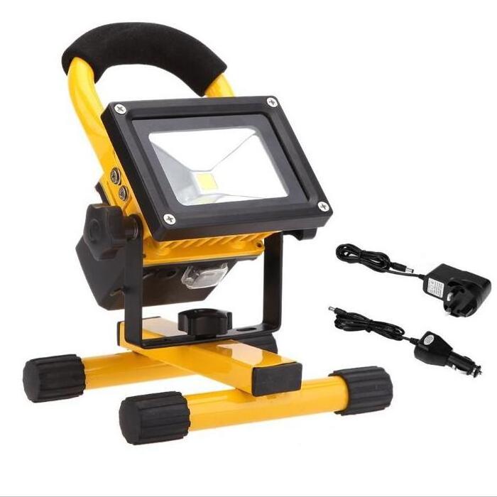 battery operated rechargeable portable outdoor work lamp emergency 30 watt led flood light