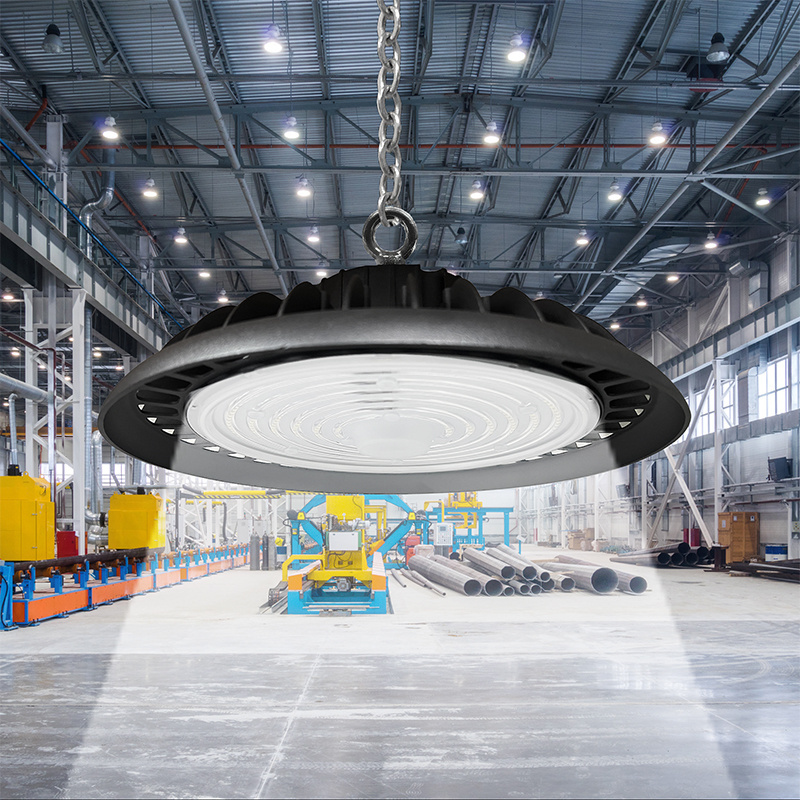 Factory Price High Brightness Waterproof IP65 Warehouse Workshop Lighting UFO Led High Bay Light 100w 150w 200w