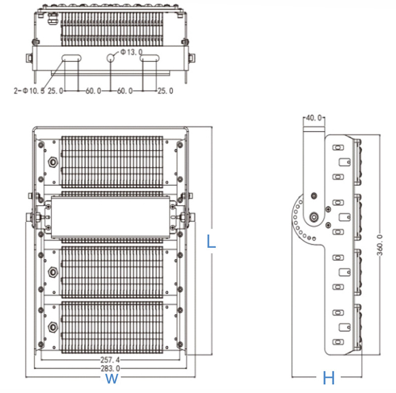 Warranty 5 Years Die Cast Aluminum Modular Outdoor Waterproof IP67 50w 100w 150w 200w 300w 400watt Led Flood Light