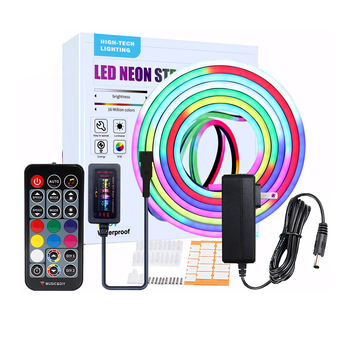 Holiday Light 5m 10m Waterproof Led Strip APP Or Wifi 12v Remote Controlled SMD 5050 2835 RGB Smart Led Strip Light