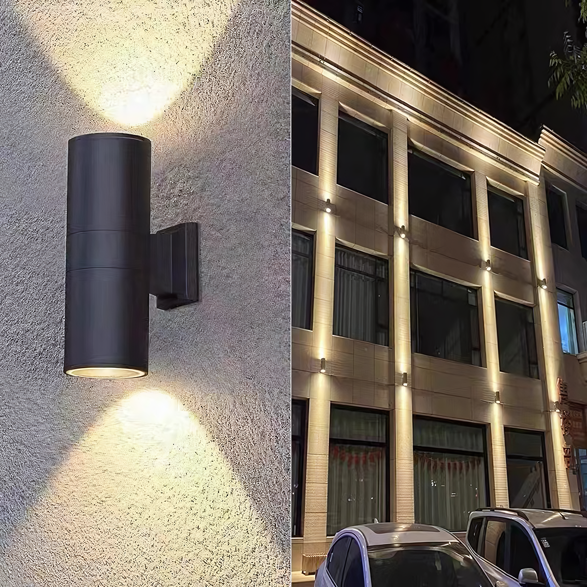 Customized Outdoor Wall Lamp Modern IP65 Waterproof Aluminium Exterior Porch Corridor Sconce Up And Down LED Wall Light