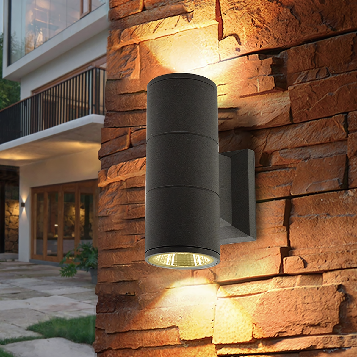 Customized Outdoor Wall Lamp Modern IP65 Waterproof Aluminium Exterior Porch Corridor Sconce Up And Down LED Wall Light