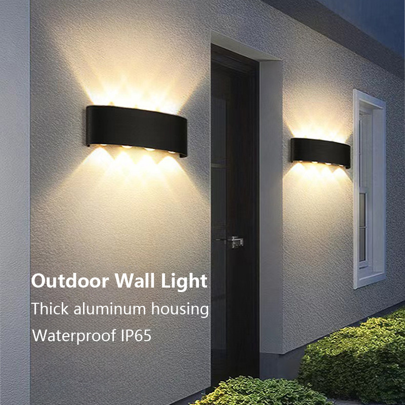 High Quality Outdoor Up Down Lighting Wall Light Waterproof Garden Led Wall Lamp Sconce Modern Outdoor Mounted Led Lights