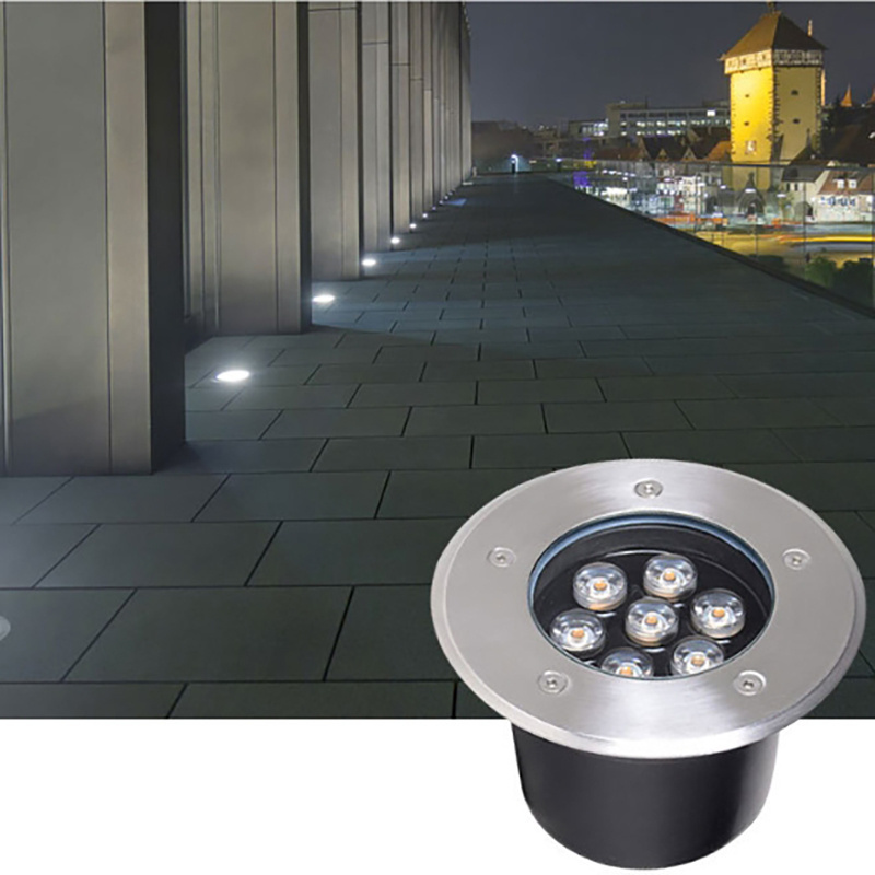 IP65 Waterproof ss 3w 6w 9w Floor Recessed Deck Inground Spotlight Outdoor Landscape Ground Buried Lamp LED Underground Light