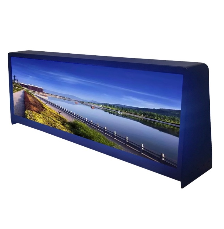 Pantalla publicitaria para exteriores car roof advertising signs double side taxi roof top led display