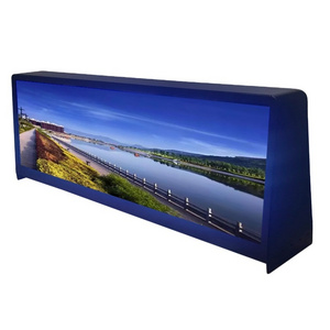 Pantalla publicitaria para exteriores car roof advertising signs double side taxi roof top led display