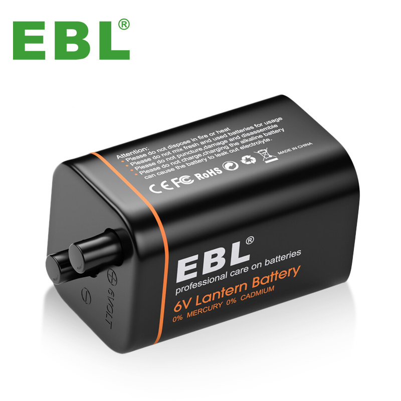 EBL 6V Alkaline Battery For Lantern Light Flashlight Spot Light Hiking Camping