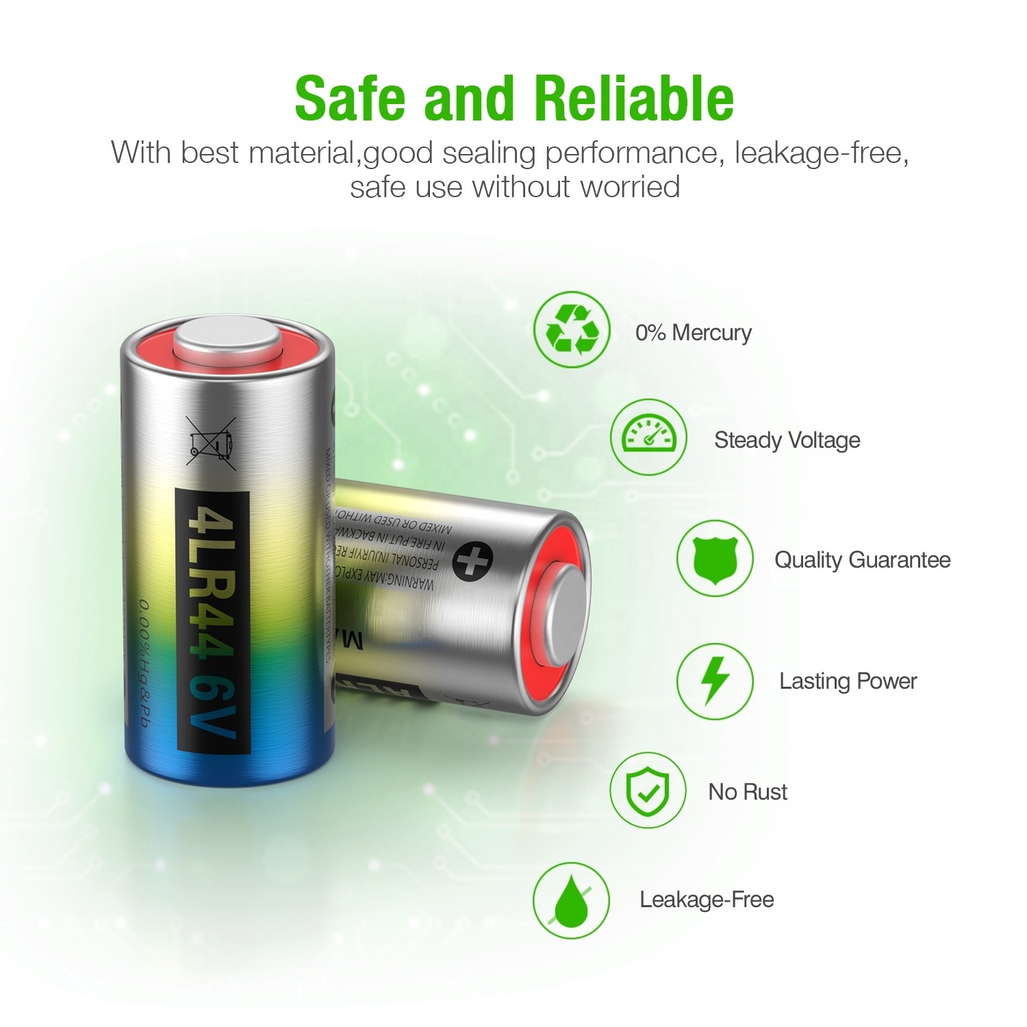 EBL Wholesale 6V Alkaline Battery LR6 6V Alkaline Battery For Dog Collars 4LR44 BestSuppliers