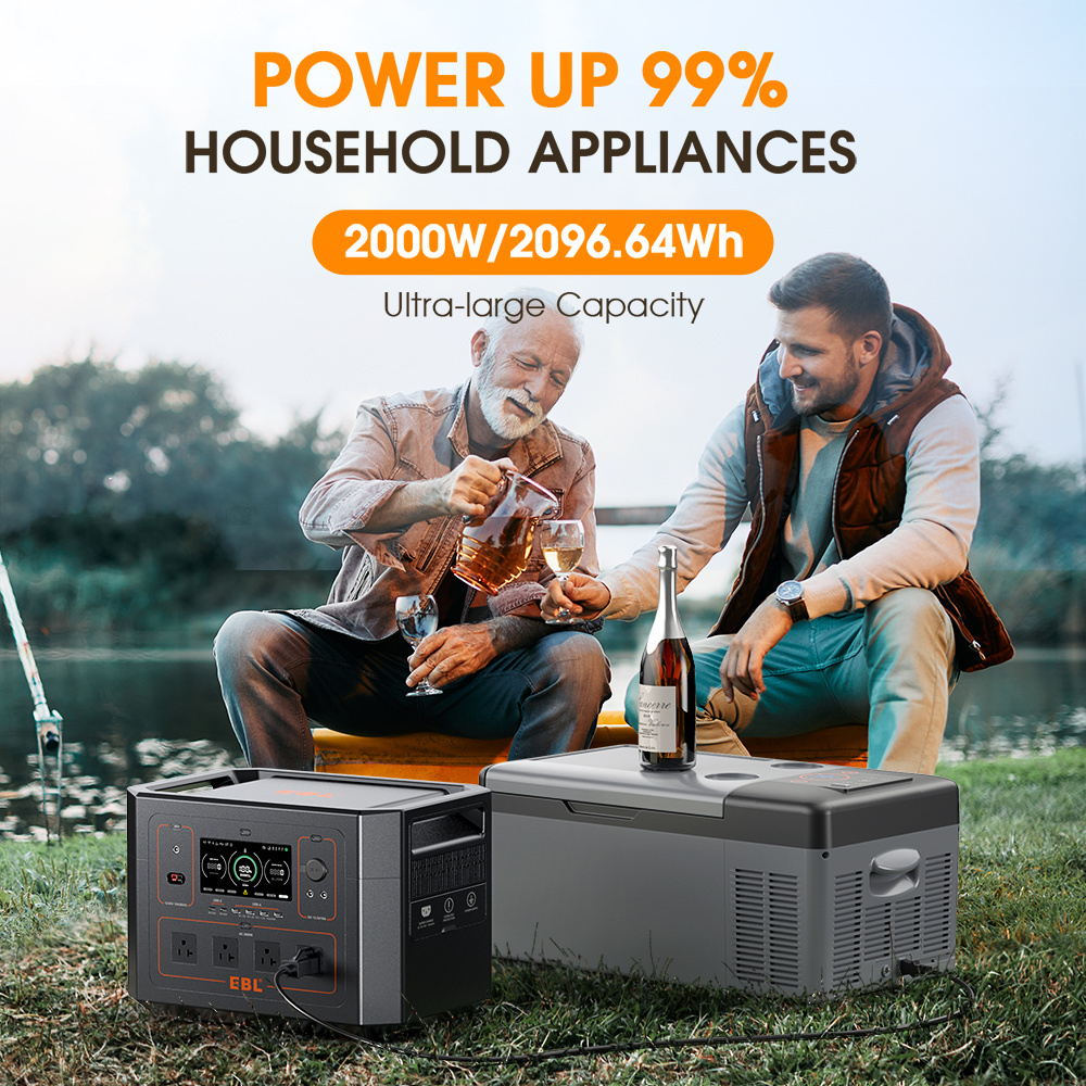 Lifepo4 Battery 3000W 220V Portable Solar Power Generator 2000W Lifepo4 Portable Power Station For US