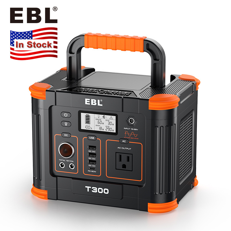 EBL Portable Energy Storage Output Lithium Ion Battery Power Station 300W