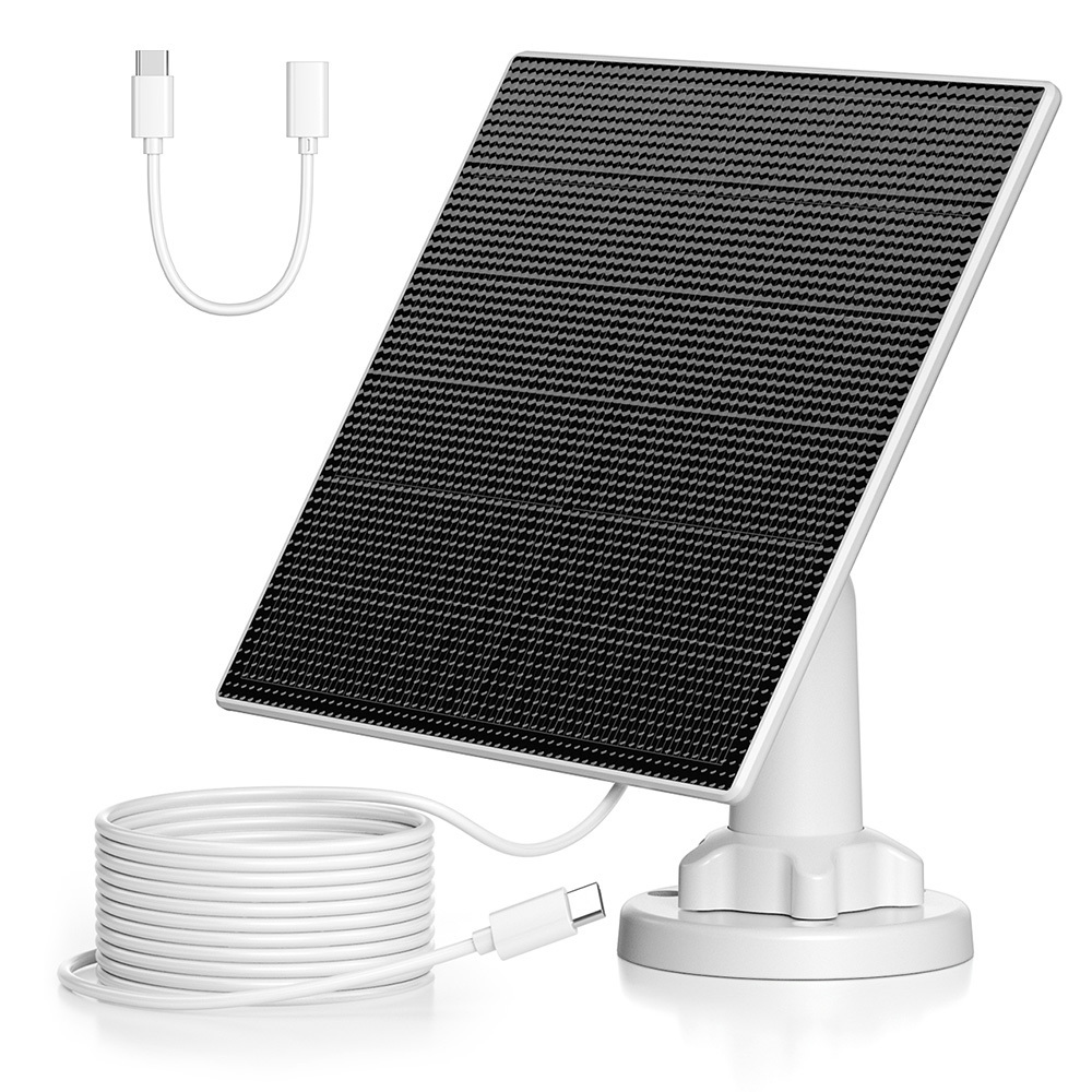 EBL USB Input Port Home Use IP65 Waterproof 5W Portable Solar Panel Charger For Wireless Outdoor Security Camera