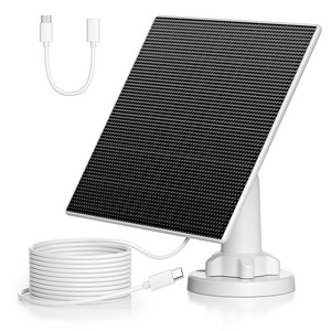 EBL USB Input Port Home Use IP65 Waterproof 5W Portable Solar Panel Charger For Wireless Outdoor Security Camera