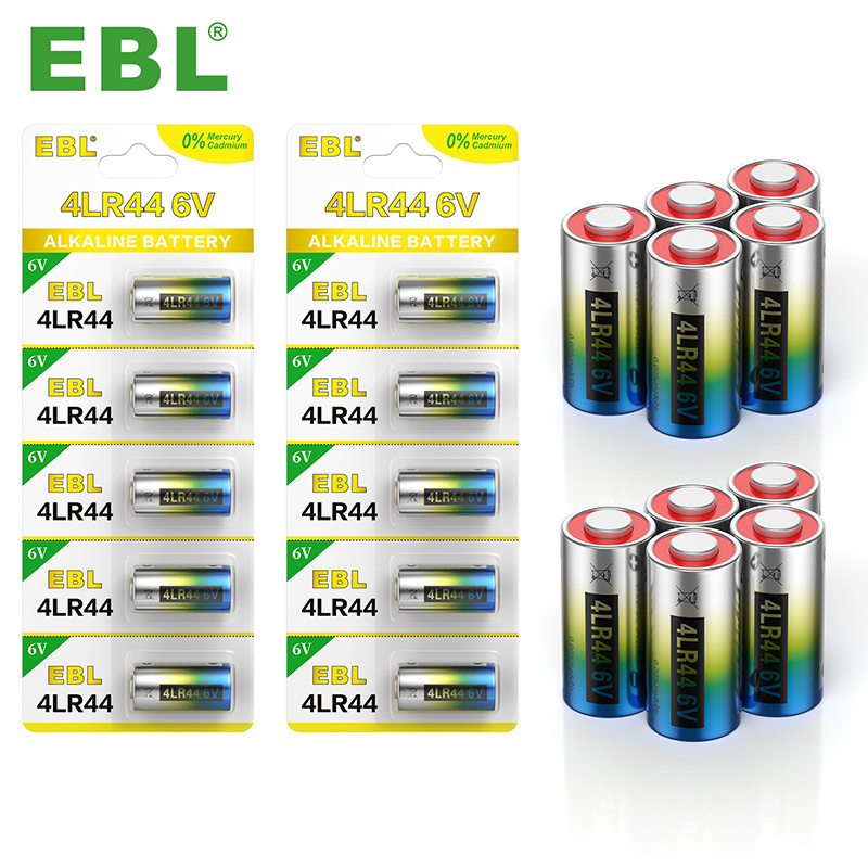 EBL Wholesale 6V Alkaline Battery LR6 6V Alkaline Battery For Dog Collars 4LR44